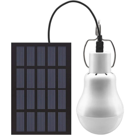 Portable Solar Light LED Bulb Solar Powered With Solar Panel For Garden, Patio, Indoor, Outdoor, Hiking, Camping, Tent,