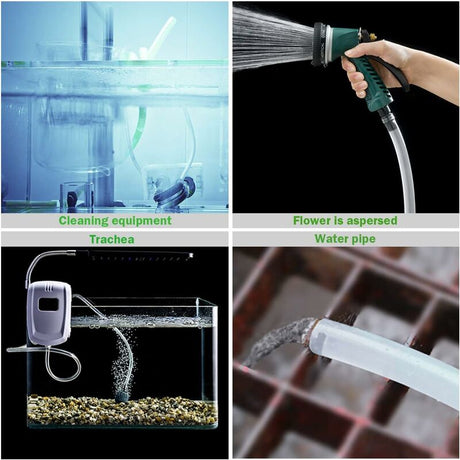 Transparent Pressure Hose 3 Meters, 10 × 12Mm Flexible Pvc Tubing Tube