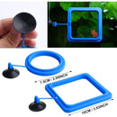 2 pcs Fish Feeding Rings Aquarium Feeder Food Feeding Ring For Guppy Betta Goldfish Blue