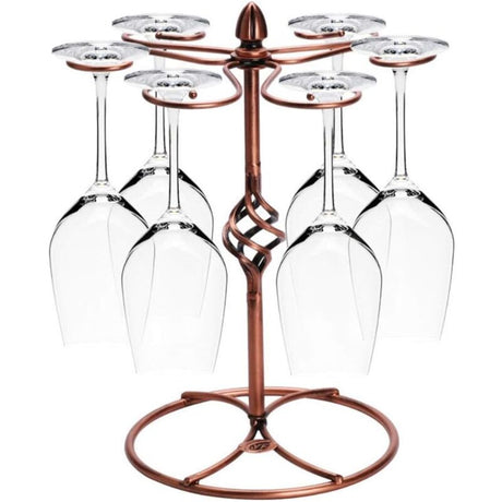 1Pc Wine Glass Rack, Stemware Holder With Wine Glass Drying Racks Holds 6 Wine Glasses(Wine Glasses Not Included).
