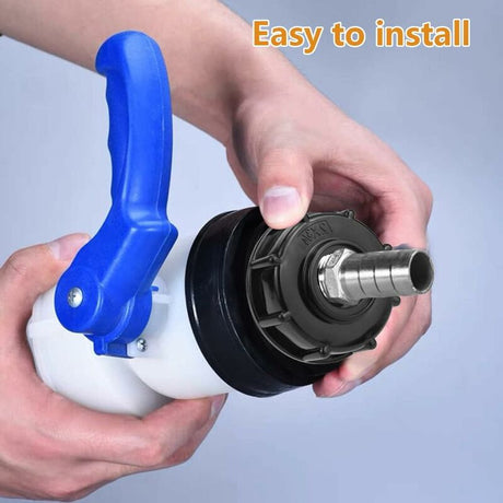 2 pcs Ibc Tank Adapter 3/4 Inch Ibc Garden Hose Adapter Ibc Tank S60X6 Plastic Water Tank Lid Adapter For Ibc Cube 1000