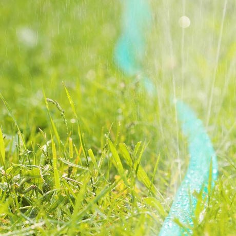 Garden Hose, Flat Irrigation Water Lance, For Garden, Holes, Ready To Connect, 7.5 Meters, Green