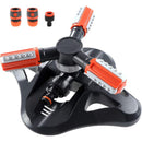 Garden Sprinkler, 360° ROtating 3 Arm Automatic Lawn Sprinkler Watering Irrigation