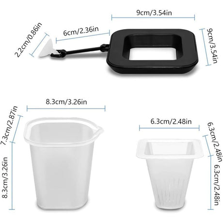 3 In 1 Aquarium Floating Ring Cone Food Dispenser Aquarium Fish Food Dispenser Aquarium Accessory For Goldfish,