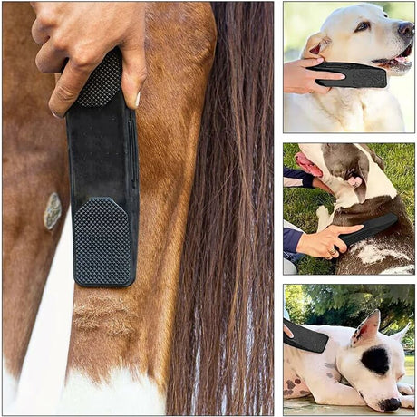 Horse Massage Comb Horse Grooming Washing Brush Hair Strip Gentle Horse Groomer Dogs Comb Washing Massage Grooming &