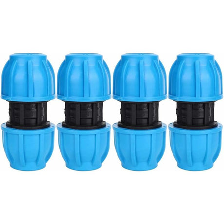 4 pcs 25Mm To 25Mm Pe Plastic Straight Water Pipe Fittings Pvc Pe Ppr Pipe Connector Accessories