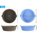 2 pcs Silicone Basket Air Fryer Accessories, Reusable Silicone Basket 16X14Cm For Airfryer, Microwave, Cake Pan,