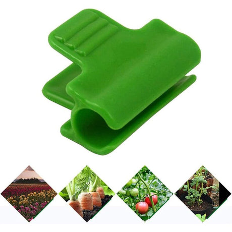 48 pcs Garden Hose Clips, Garden Shed Film Accessories, 16Mm Outer Diameter, Plant Stakes, Greenhouse Plastic Clips,