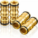 Garden Hose Connectors Double Male Hose Connectors Brass Hose Fittings For Garden Hose Faucet (4 Sets)