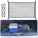 Car Trunk Storage Net Size 8060Cm Luggage Storage Net Storage Net With 6 Carabiners 4 Hooks Elastic Reinforcement