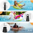 Electric Air Pump, 5000Mah Rechargeable Battery, Inflatable Mattress Inflator With 3 Air Nozzles, Fast Inflator For