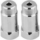 Oxygen Sensor 2 pcs 45Mm M18 1.5 Check Engine Light Eliminator O2 Adapter+Oxygen Sensor Adapter O2