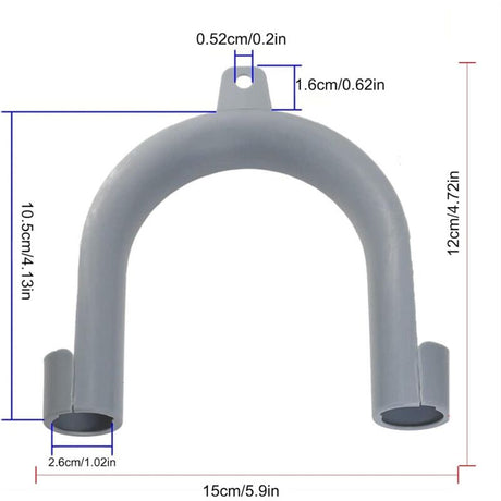 2 pcs Washing Machine Drain Hose Hooks - U Shape