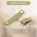 4 pcs Leather Handle Furniture Knobs Leather Handles Window Leather Door Knobs Wardrobe Door Knobs For Cabinets
