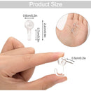 50 pcs Clear Push Pins Thumbtacks Hanging Hooks Plastic Wall Hooks For Cork Board Map Photos Calendar Home School