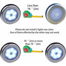 Wireless LED Motion Sensor Light For Closet, Stairs, Hallway, Kitchen, Bedroom (6 pcs) (Silver Shell (White Light)