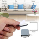 Furniture Sliders, 16 Pieces Ptfe Teflon Square Self-Adhesive Furniture Sliders Suitable For Smooth Floors And Carpets