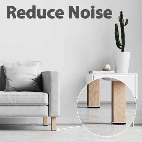 Furniture Sliders, 16 Pieces Ptfe Teflon Square Self-Adhesive Furniture Sliders Suitable For Smooth Floors And Carpets