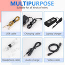 60 Pack Black Reusable Cable Ties Adjustable Hook And Loop Cable Management For Pc Cable Organizer Tv Office