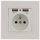 Sharplace Wall Socket, Wall Socket, Dual Usb 5V/2100Ma, 2 Port Usb Socket Convenient And Easy To Manage