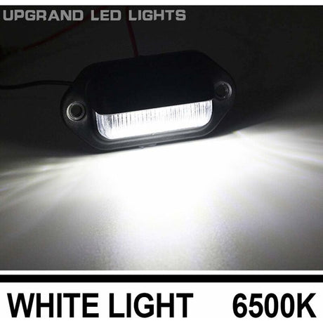 Universal 6LED LED License Plate Light Door Step Light For Trailer Rv Truck 2 Pack