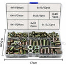 230 pcs Zinc Alloy Hex Threaded Insert Nuts Threaded Insert Nuts External Thread M4 M5 M6 M8 For Wood Furniture Nut