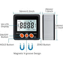 Digital Inclinometer Protractor 4 90° Level Box Angle Finder Backlight Bevel Gauge Magnetic Base Gauge In/Ft Mm/M With