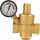 Adjustable Water Pressure Regulator Reducer With Dn15 Brass Measuring Meter