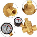 Adjustable Water Pressure Regulator Reducer With Dn15 Brass Measuring Meter