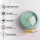 Retro Non-Ticking Analog Alarm Clock With Night Light, Silent, Easy Operation And Loud Alarm, Gift For Mom On Mother'S