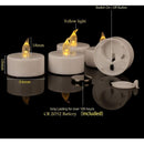 24 LED Flameless Tea Light Candles - Realistic & Bright, Battery Operated - Long Lasting For Wedding, Holiday, Party