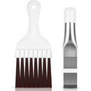 2 pcs Air Conditioner Condenser Fin Comb, Fin Cleaning Brush Air Conditioner Fin Cleaner Refrigerator Coil Cleaning