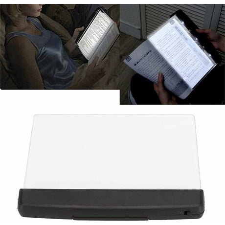 LED Reading Lamp Night Light Wedge Book Eye Care Portable Bookmark Light Bright Book Board For Reading In Bed, Car