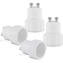 4X Socket Adapter - Gu10 To E14 Socket Converter - Bayonet Base Lamp Holder Adapter For LED Halogen Bulb