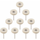 10 pcs Polishing Wheel 25Mm Wool Felt Buffing Wheels Drill Grinder Wheels Brushes ROtary Tool With Handle