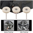 10 pcs Polishing Wheel 25Mm Wool Felt Buffing Wheels Drill Grinder Wheels Brushes ROtary Tool With Handle