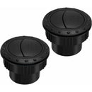 60Mm Car Interior Heater Vent Cover DAshboard Air Vent Deflector Side ROof Air Black Vent Outlet ROund Louvered DAsh