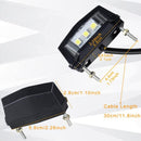 1 Pc Motorcycle License Plate Light, 12V Universal Motorcycle LED Tail Light Rear License Plate Lamp, White Light