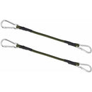 2 Pack 30Cm Heavy Duty Mini Bungee Cords With Carabiner For Camping, Luggage, Travel