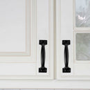 Black Furniture Handle, 10 Pieces Kitchen Cabinet Handles, Arc Drawer Handles, Effortless Push And Pull, With 40