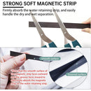 Foldable Shower Barrier And Water DAm Retention System Keeps Water Inside Threshold (1M, Magnetic Style-White)