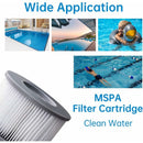2 Pack Replacement Filters For Mspa Fd2089 - Cartridge Pump For Swimming Pools, Hot Tubs And Spas