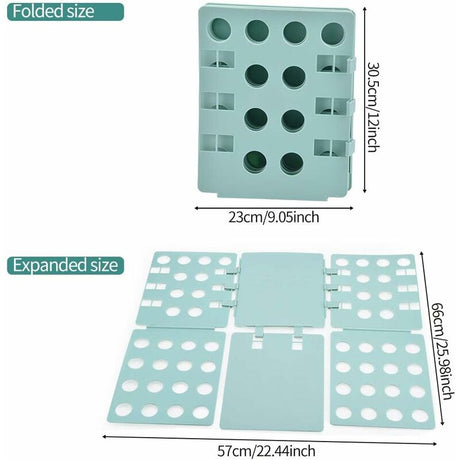 Folding Board, Foldable Organizer With Flip For Adults Clothes Folder Clothing Folder Shirt T-Shirt Green