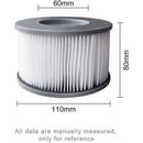 2 Pack Replacement Filters For Mspa - Cartridge Pump For Swimming Pools, Hot Tubs And Spas