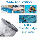 2 Pack Replacement Filters For Mspa - Cartridge Pump For Swimming Pools, Hot Tubs And Spas