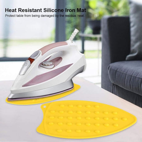 Silicone Iron Rest Pad, Silicone Iron Hot Protective Rest Pad, Heat Resistant Non-Slip Mat For Ironing Heat Resistant