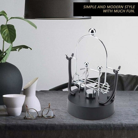 Electronic Perpetual Motion Shake Wiggle Device Swinging Balance Bicycle Physics Science Desk Toy