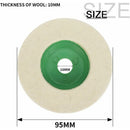 4 Inch Wool Angle Grinder Discs Thicken Wear-Resistant Polishing Pads For Metal Marble Glass Mirror Polishing Effect 10