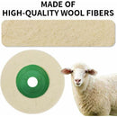 4 Inch Wool Angle Grinder Discs Thicken Wear-Resistant Polishing Pads For Metal Marble Glass Mirror Polishing Effect 10