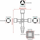 Universal Cross Wrench, Practical 4-Way Multifunctional Wrench, Silver Control Cabinet Key, Used For Water And